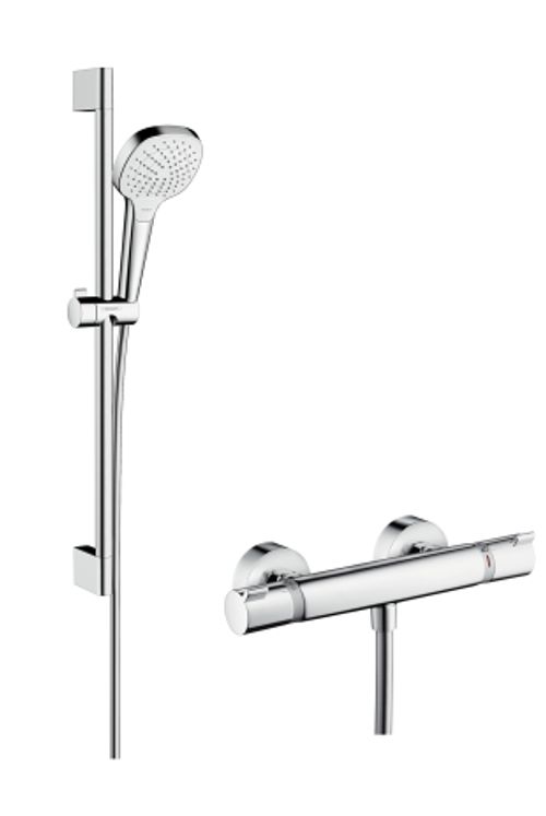 Hansgrohe-HG-Brausenkombi-Croma-Select-E-Vario-Ecostat-Comfort-Unica-Crometta-650mm-27081400 gallery number 1